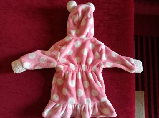 fleece μπουρνούζι ροζ Disney