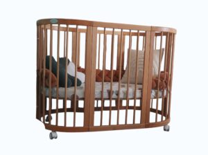 Κούνια μωρού Ingvart Smart Bed 9 in 1 φυσικό ξύλο