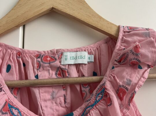 Pink cotton dress 6 years old