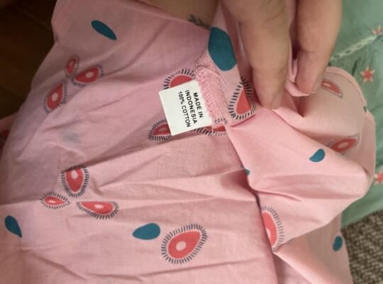 Pink cotton dress 6 years old