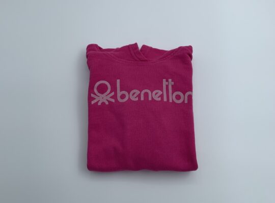 Benetton φούξια φούτερ με κουκούλα 8-9 ετών
