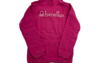 Benetton φούξια φούτερ με κουκούλα 8-9 ετών