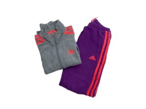 Adidas σετ φόρμας μωβ/γκρι 8 ετών
