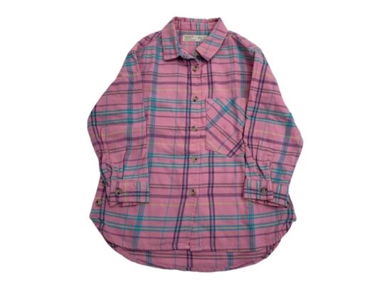 Zara πουκάμισο ροζ καρό 5 ετών