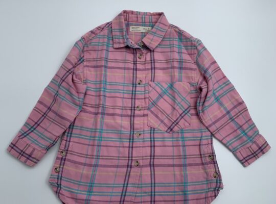 Zara πουκάμισο ροζ καρό 5 ετών