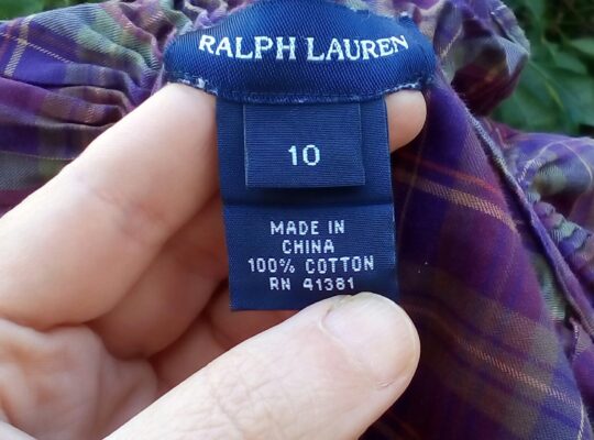 Ralph Lauren πουκάμισο καρό για κορίτσι 9-10 ετών