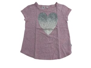 Gap ροζ T-shirt με καρδιά 6-7 ετών
