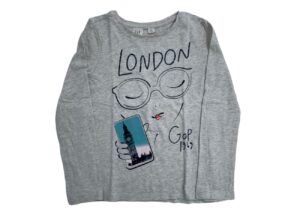 Gap μπλούζα γκρι London 7 ετών