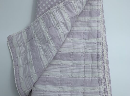 Zara Home μωβ λεπτό πάπλωμα 2 όψεων
