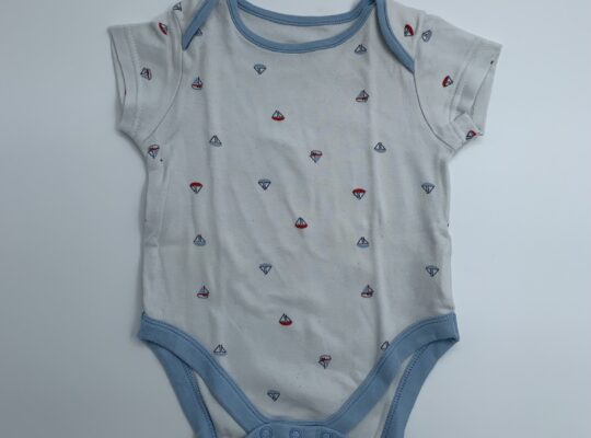Mothercare κορμάκια μπλε/κόκκινο/λευκό 9-12 μηνών