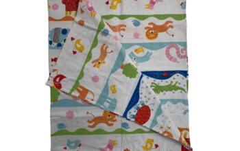 ΙΚΕΑ παπλωματοθήκη/μαξιλαροθήκη με ζώα για κούνια