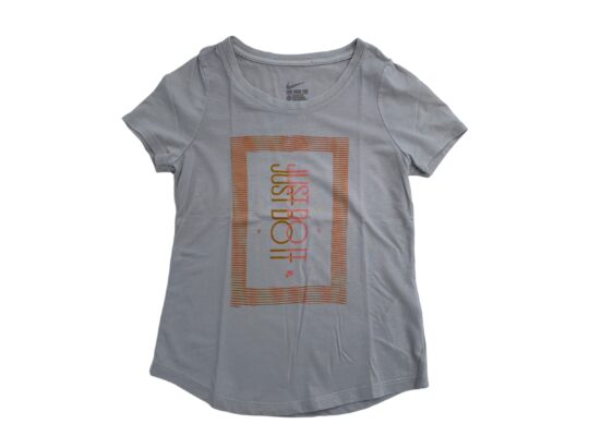Nike T-shirt λευκό/πορτοκαλί 8-10 ετών