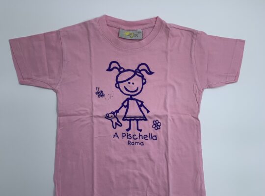 Τ-shirt ροζ από Ρώμη 6-8 ετών