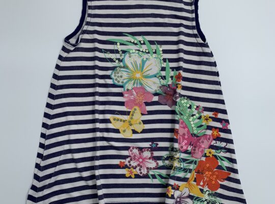 Mothercare αμάνικη ριγέ μπλούζα 7-8 ετών