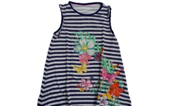 Mothercare αμάνικη ριγέ μπλούζα 7-8 ετών