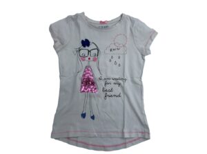 Mothercare λευκό T-shirt με κορίτσι 8 ετών