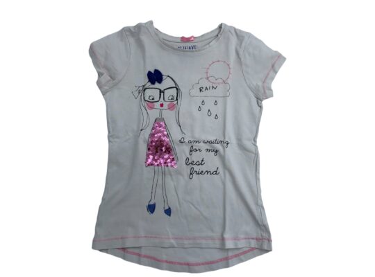 Mothercare λευκό T-shirt με κορίτσι 8 ετών