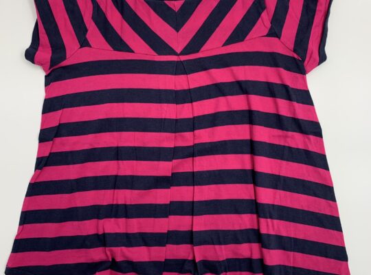 Ralph Lauren ριγέ φούξια/μπλε T-shirt 8-10 ετών