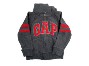 Gap γκρι φούτερ με zip και κουκούλα 18-24 μηνών