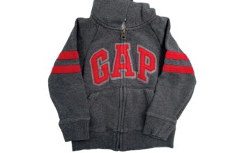 Gap γκρι φούτερ με zip και κουκούλα 18-24 μηνών