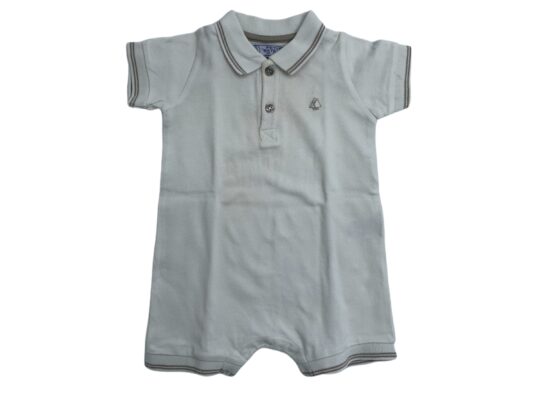 Petit Bateau κορμάκι εκρού 6 μηνών