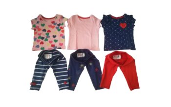 Mothercare 3 σετ μπλούζα-κολάν, 3-6 μηνών