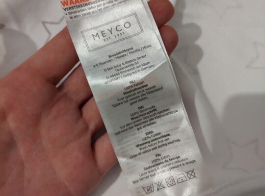 Κουβερτάκι Swaddle White Stars Meyco