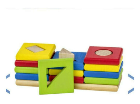 Ξύλινο παιχνίδι στοίχισης και ταυτισης