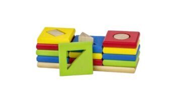 Ξύλινο παιχνίδι στοίχισης και ταυτισης