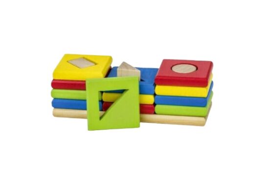 Ξύλινο παιχνίδι στοίχισης και ταυτισης