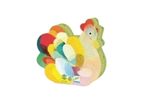 Djeco παζλ σε σχηματικό κουτί κοτούλα