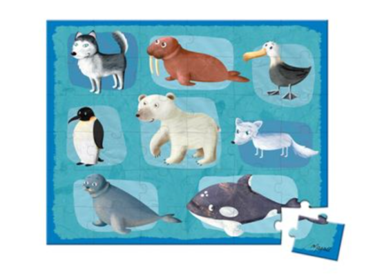 puzzle τα ζώα της Αρκτικης