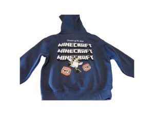 Φούτερ με κουκούλα Minecraft νούμερο 7-8 130cm