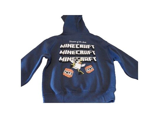 Φούτερ με κουκούλα Minecraft νούμερο 7-8 130cm
